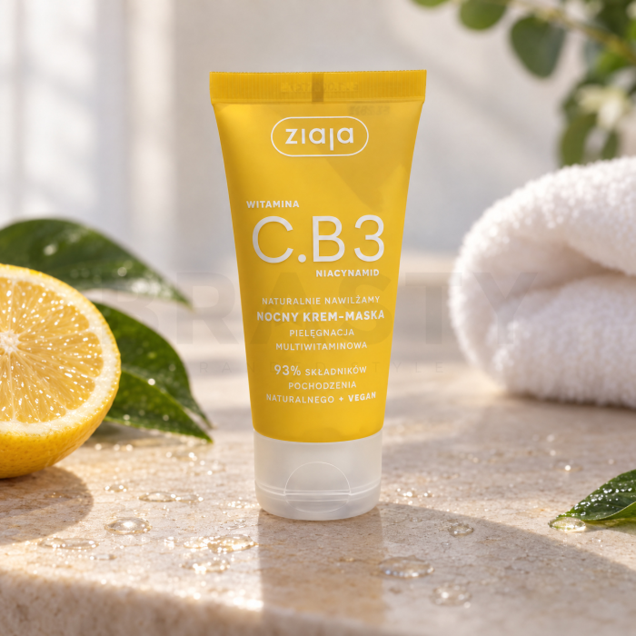 Ziaja Vitamin C.B3 Niacinamide Nachtmasker Night Cream-Mask 50 ml