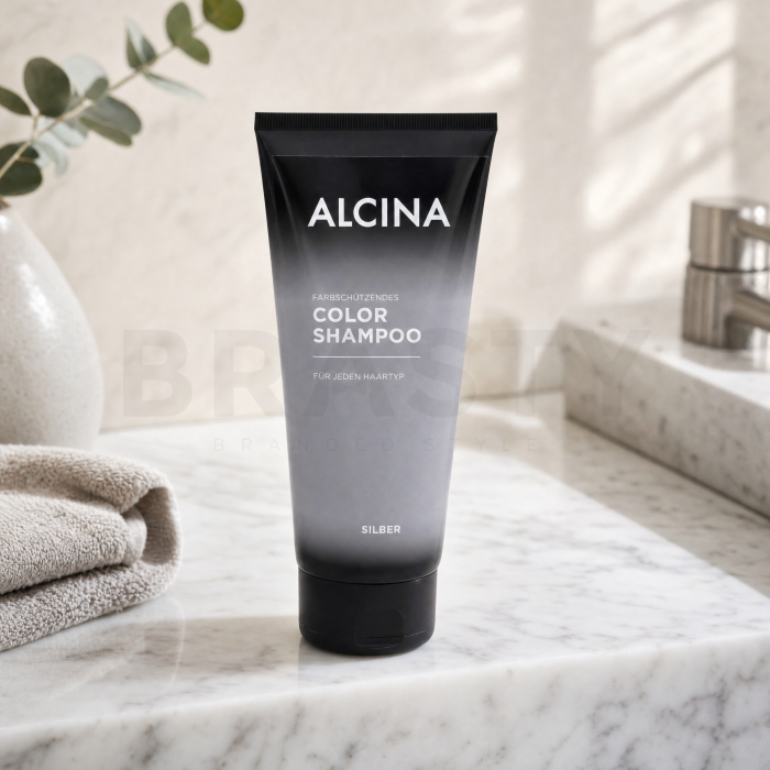 Alcina Color Shampoo tönendes Shampoo für platinblondes und graues Haar Silver 200 ml