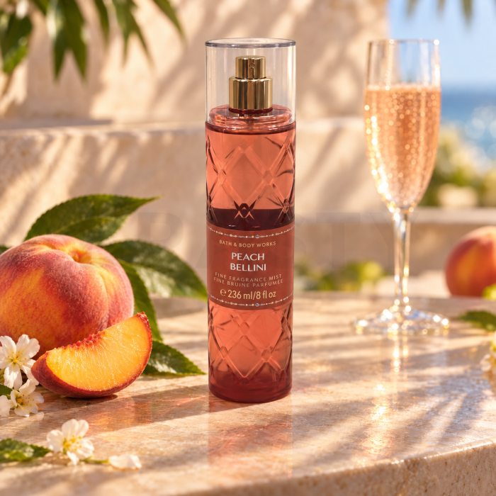Bath & Body Works Peach Bellini pršilo za telo za ženske 236 ml
