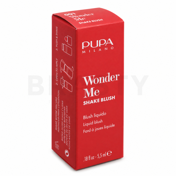 Pupa Wonder Me Shake Blush folyékony pirosító 001 Cosmopolitan Kiss 5,5 ml