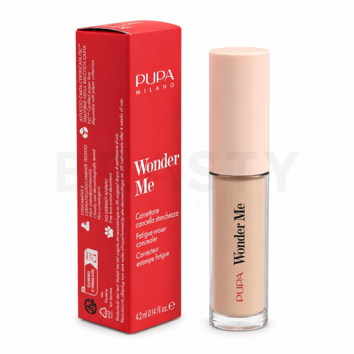 Pupa Wonder Me Fatigue Eraser Concealer corrector para el contorno de ojos 030 Medium Warm Beige 4,2 ml