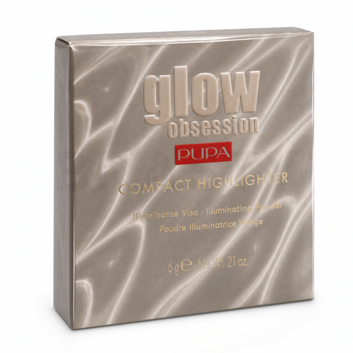 Pupa Glow Obsession Compact Highlighter iluminador 100 Light Gold 6 g