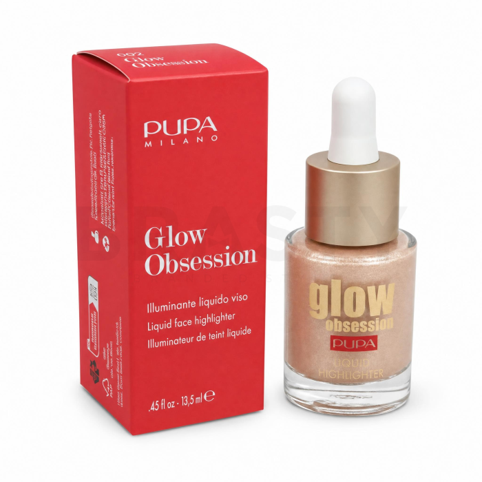 Pupa Glow Obsession Liquid Highlighter iluminador líquido 002 Moon Light 13,5 ml