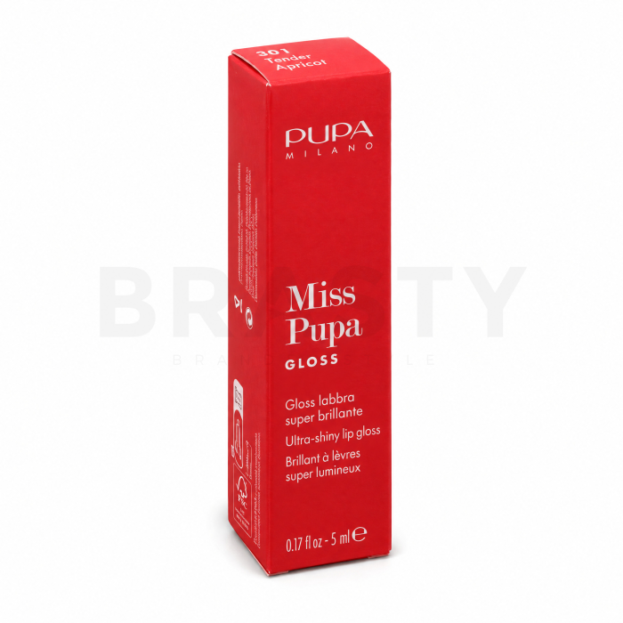 Pupa Miss Pupa Gloss sjajilo za usne 301 Tender Apricot 5 ml