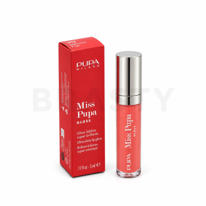 Pupa Miss Pupa Gloss sjajilo za usne 302 Ingenious Pink 5 ml