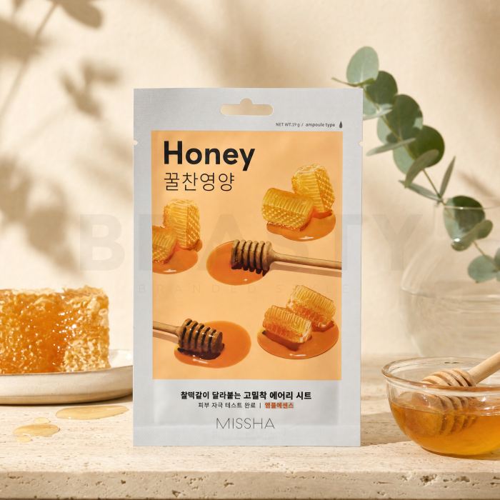 Missha Airy Fit plátýnková maska Sheet Mask Honey 19 g