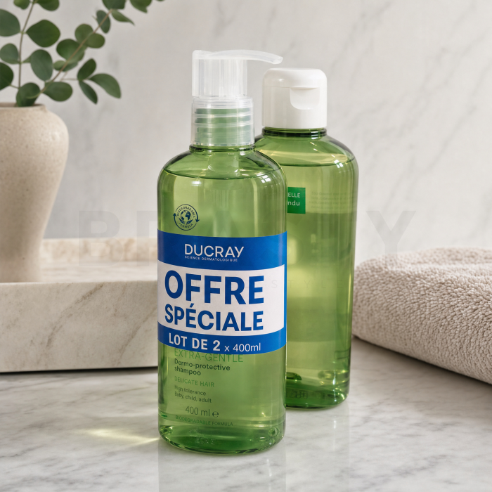 Ducray Extra-Gentle Dermo-Protective Shampoo ochranný šampon pro citlivé vlasy 2 x 400 ml