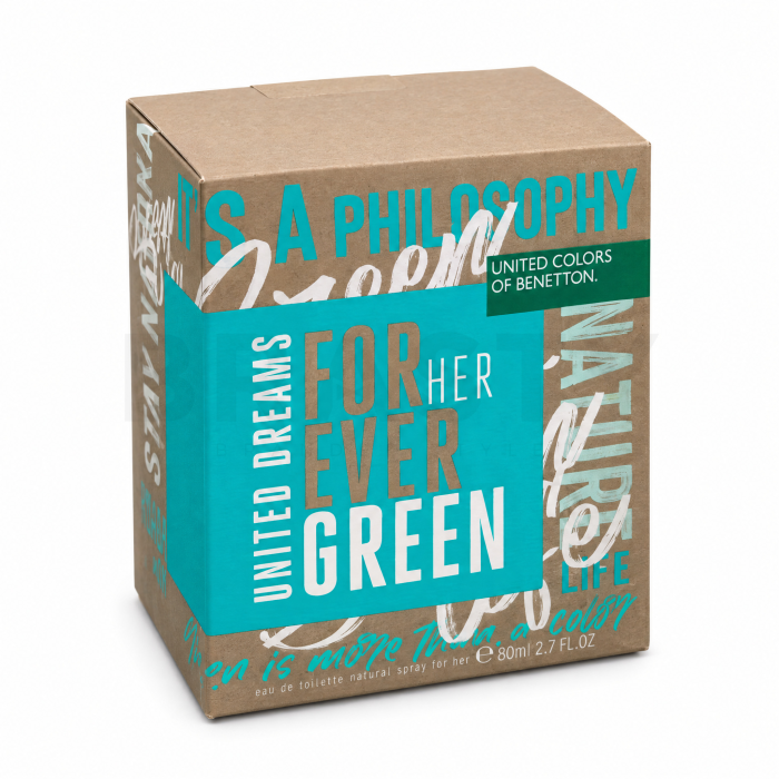 Benetton United Dreams Forever Green Eau de Toilette voor vrouwen 80 ml