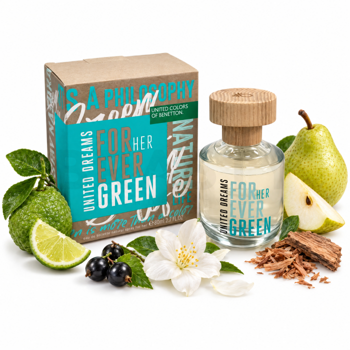 Benetton United Dreams Forever Green Eau de Toilette voor vrouwen 80 ml