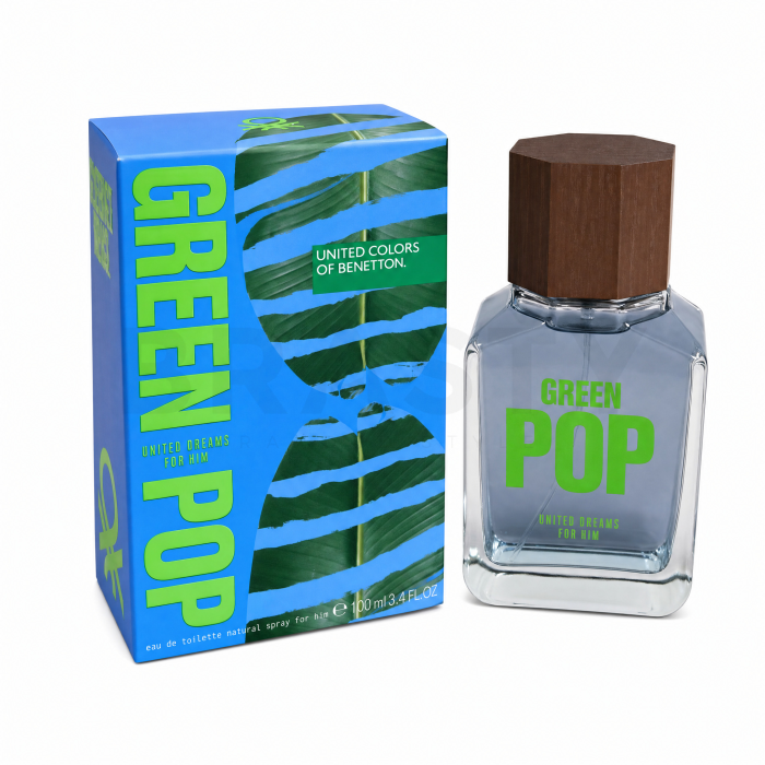 Benetton United Dreams Green Pop Eau de Toilette da uomo 100 ml