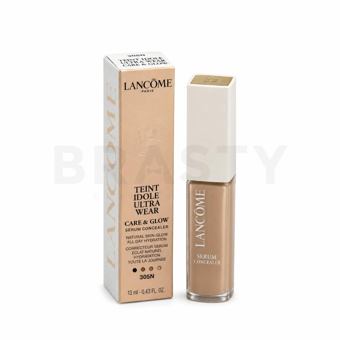 Lancôme Teint Idole Ultra Wear Care & Glow Serum Concealer corector lichid pentru o piele luminoasă și uniformă 305N 13 ml