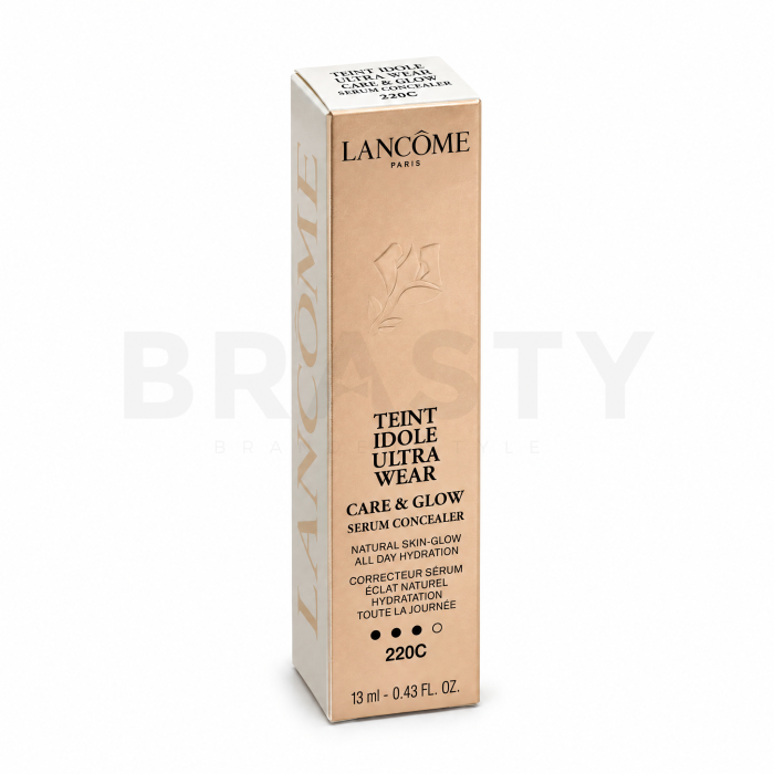 Lancôme Teint Idole Ultra Wear Care & Glow Serum Concealer corector lichid pentru o piele luminoasă și uniformă 220C 13 ml