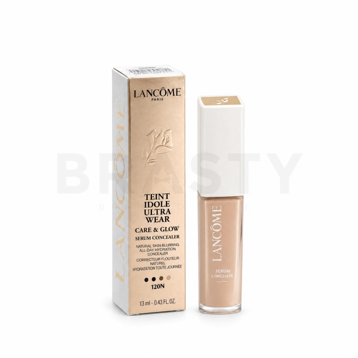 Lancôme Teint Idole Ultra Wear Care & Glow Serum Concealer corector lichid pentru o piele luminoasă și uniformă 120N 13 ml