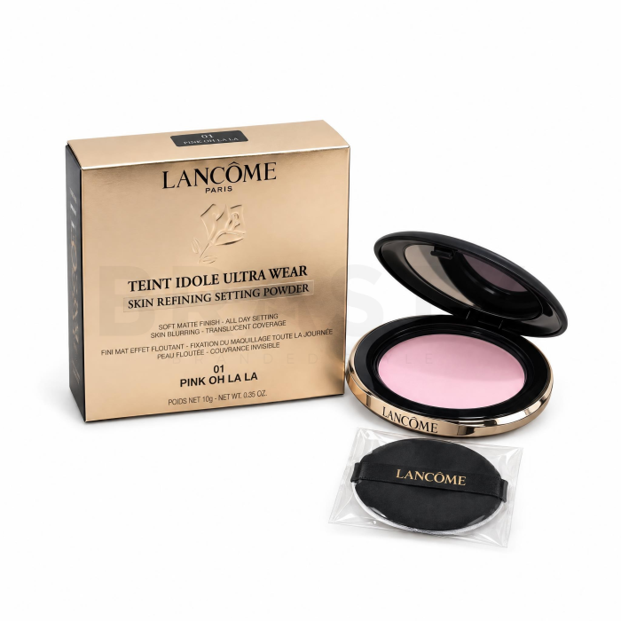 Lancôme Teint Idole Ultra Wear Skin Refining Setting Powder prašek z matirnim učinkom 01 Pink Ôh La La 10 g