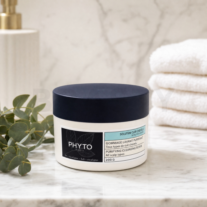 Phyto Scalp Solution Purifying Cleansing Scrub peeling pentru par pentru toate tipurile de piele 200 g