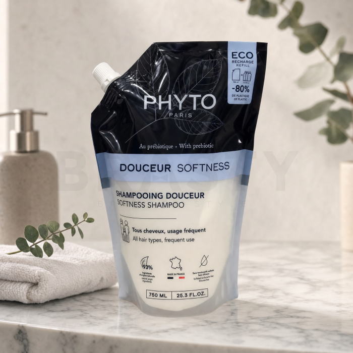 Phyto Softness Shampoo gladmakende shampoo voor alle haartypes Refill 750 ml