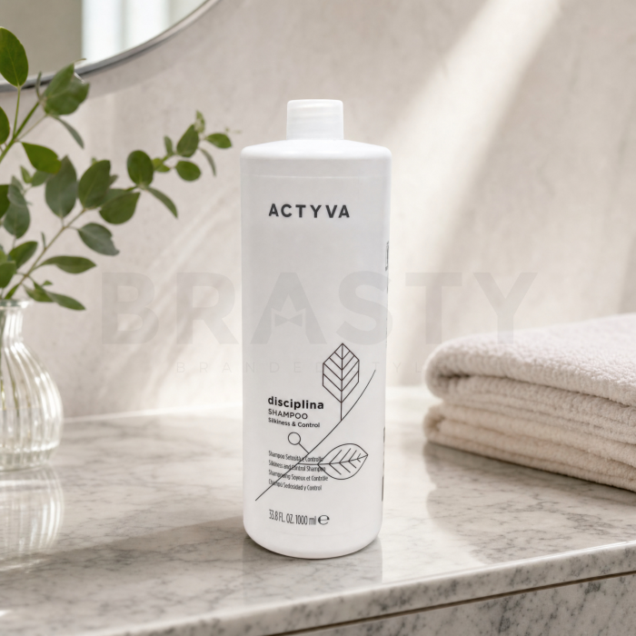Kemon Actyva Disciplina Silkiness and Control Shampoo uhlazující šampon pro nepoddajné vlasy 1000 ml