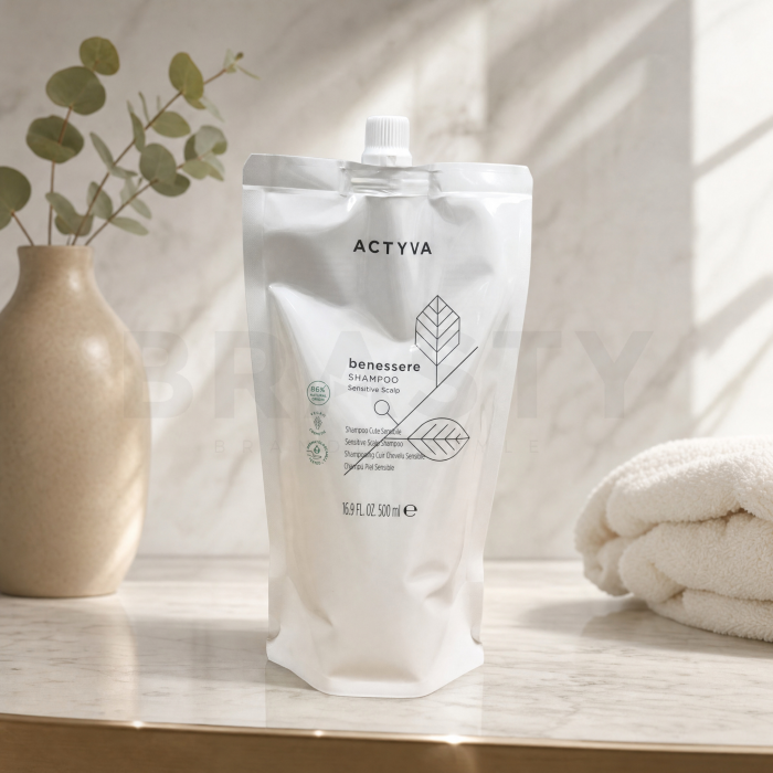 Kemon Actyva Benessere Sensitive Scalp Shampoo posilující šampon pro citlivou pokožku hlavy Refill 500 ml