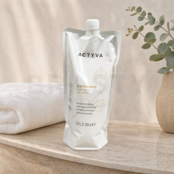 Kemon Actyva Bellessere Velvet Shampoo and Body Wash vyživujúci šampón na vlasy a telo Refill 1000 ml