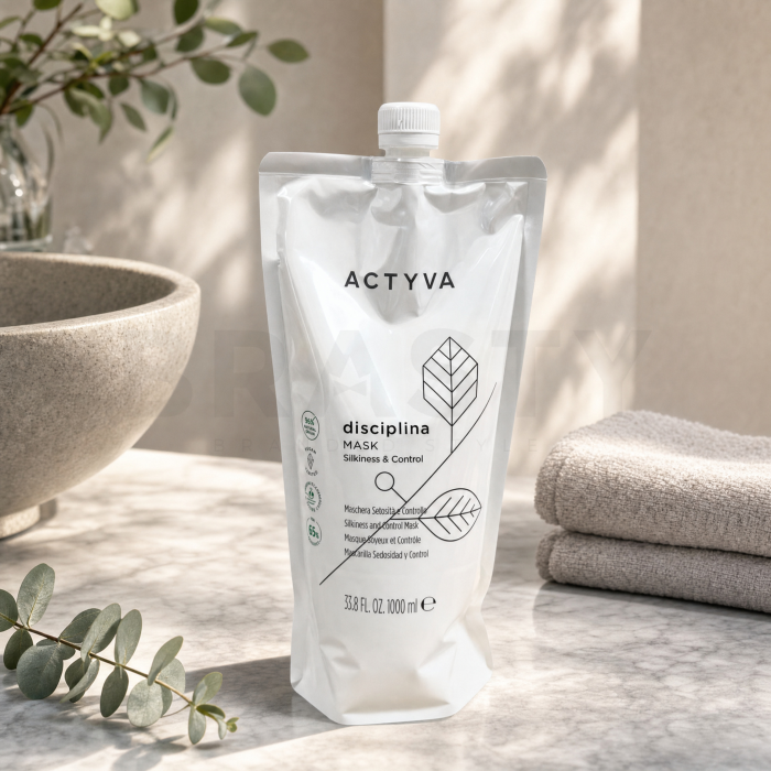 Kemon Actyva Disciplina Silkiness & Control Mask versterkend masker voor stug en weerbarstig haar Refill 1000 ml