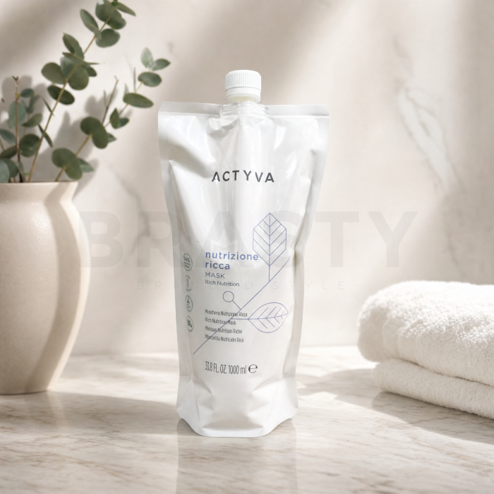 Kemon Actyva Nutrizione Ricca Rich Nutrition Mask maska głęboko regenerująca do włosów bardzo suchych i zniszczonych Refill 1000 ml