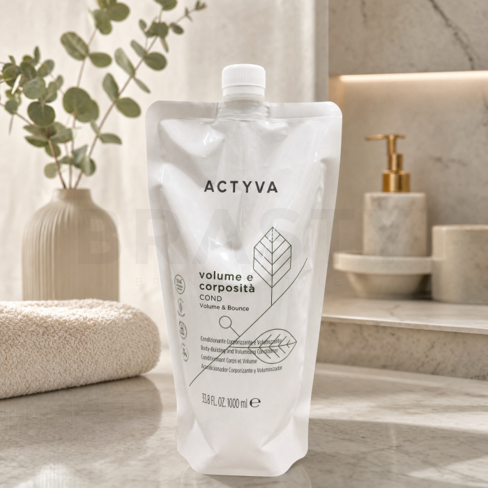 Kemon Actyva Volume E Corposita Volume & Bounce Conditioner posilující kondicionér pro objem a zpevnění vlasů Refill 1000 ml