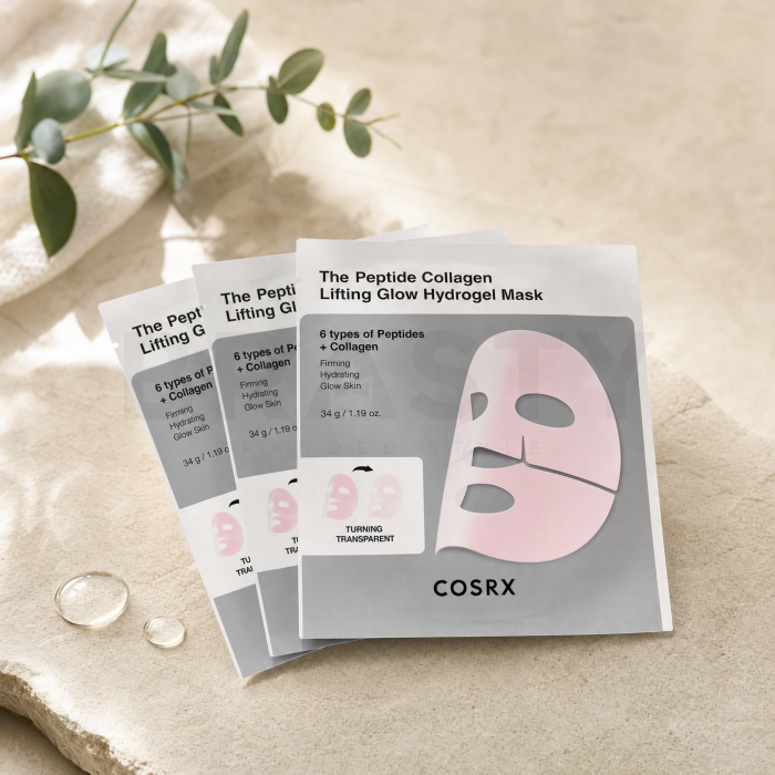 COSRX hidrogel maska The Peptide Collagen Lifting Glow Hydrogel Mask 3 x 34 g