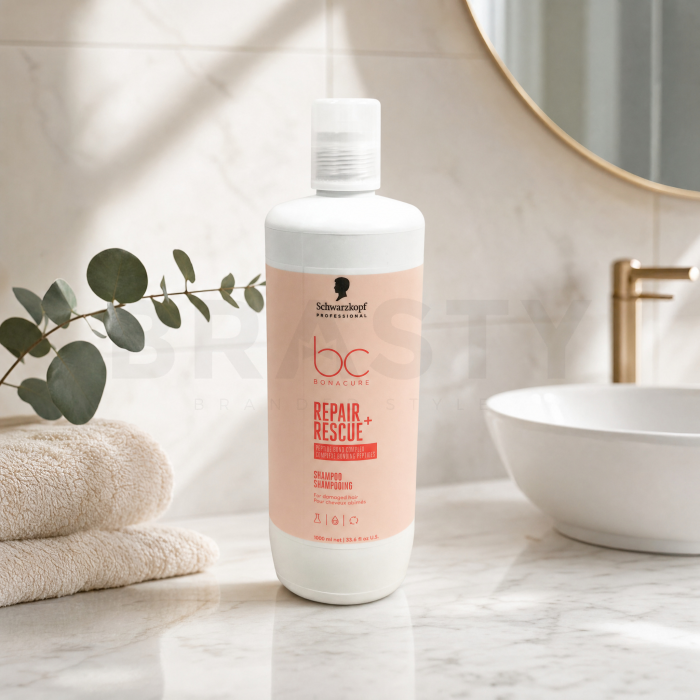 Schwarzkopf Professional BC Bonacure Repair Rescue + Shampoo Pflegeshampoo für sehr trockenes und geschädigtes Haar 1000 ml