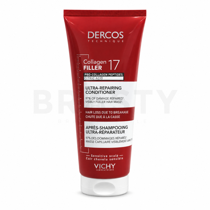 Vichy Dercos Collagen Filler 17 Ultra-Repairing Conditioner posilňujúci kondicionér pre veľmi suché a poškodené vlasy 200 ml