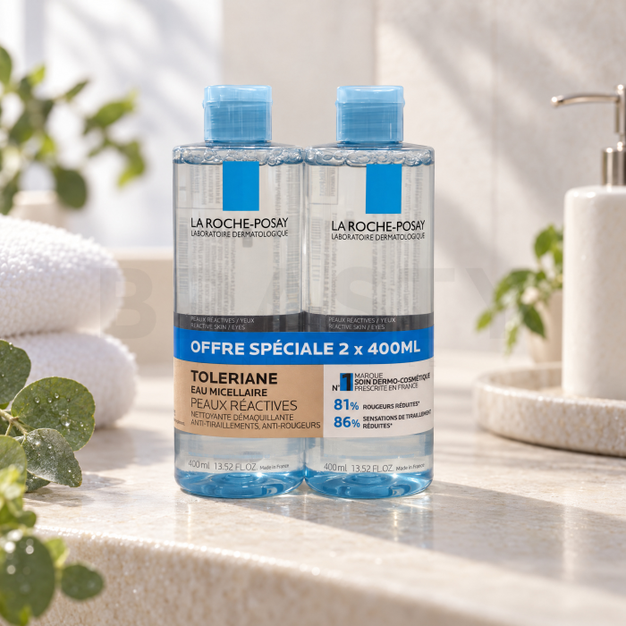 La Roche-Posay Toleriane reinigendes Mizellenwasser Eau Micellaire 2 x 400 ml