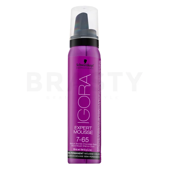 Schwarzkopf Professional Igora Expert Mousse Semi-Permanent Mousse Color semi-permanentní barvící pěna na vlasy 7-65 100 ml