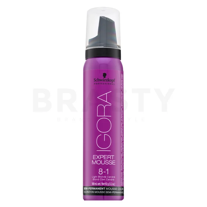 Schwarzkopf Professional Igora Expert Mousse Semi-Permanent Mousse Color semi-permanentní barvící pěna na vlasy 8-1 100 ml