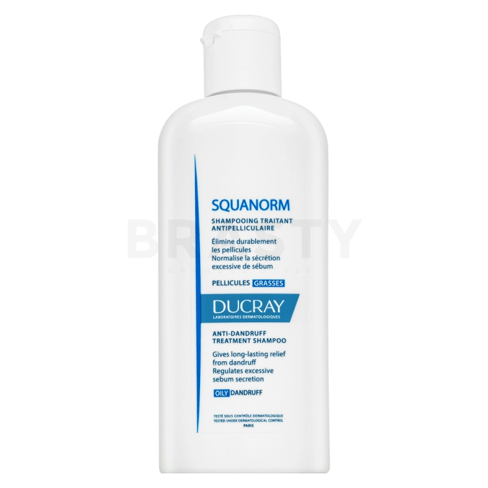 Ducray Squanorm Anti-Dandruff Treatment Shampoo versterkende shampoo antiroos voor normaal tot vet haar 200 ml
