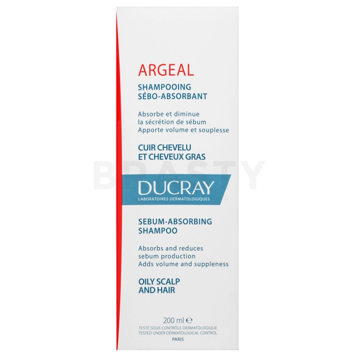 Ducray Argeal Sebum-Absorbing Shampoo šampon za krepitev za hitro mastne lase 200 ml