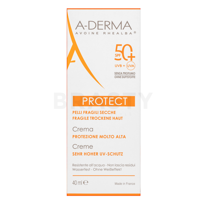 A-Derma Protect Crema protectora Cream SPF50+ 40 ml