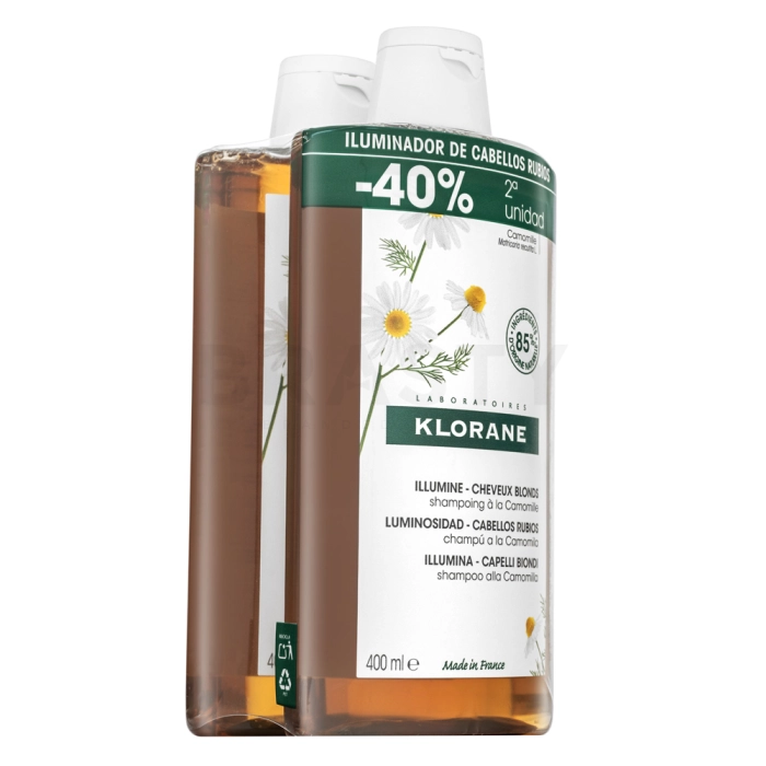 Klorane Blond Highlights Shampoo Shampoo für blondes Haar 2 x 400 ml