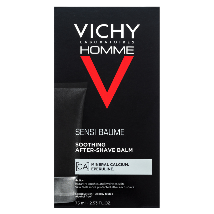 Vichy Homme pomirjujoč balzam po britju Sensi Baume Soothing After-Shave Balm 75 ml