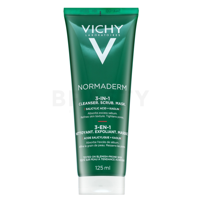 Vichy Normaderm tisztító ápolás 3-in-1 Scrub + Cleanser + Mask 125 ml