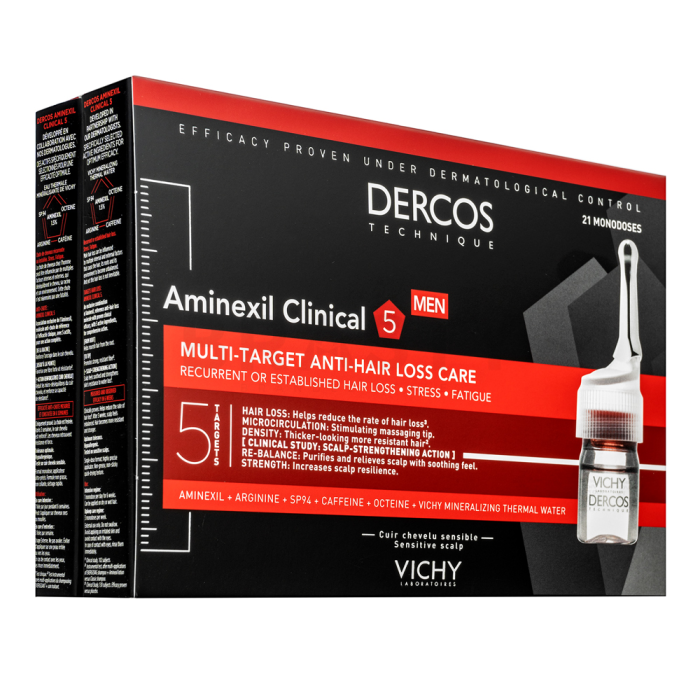 Vichy Dercos Men Aminexil Clinical 5 hajkúra hajhullás ellen 21x6 ml