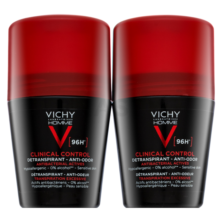 Vichy Homme antyperspirant Detranspirant 96H 2 x 50 ml