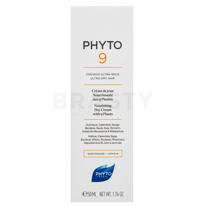 Phyto Phyto9 Nourishing Day Cream öblítés nélküli ápolás nagyon száraz hajra 50 ml