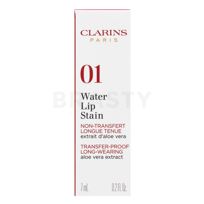 Clarins Eau á Lévres Water Lip Stain ajakfény mattító hatásért 01 Rose Water 7 ml