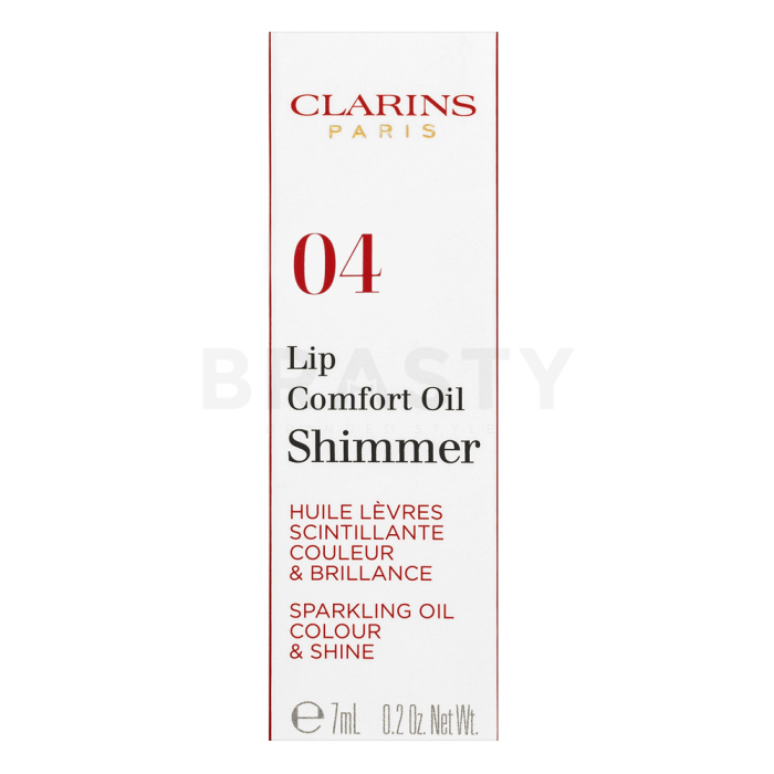 Clarins Lip Comfort Oil Shimmer olje za ustnice z bleščicami 04 Pink Lady 7 ml