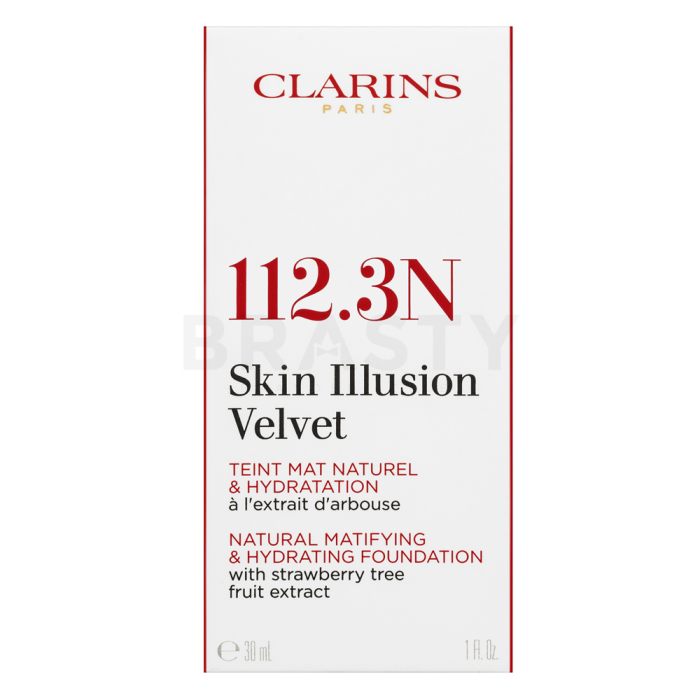 Clarins Skin Illusion Velvet Natural Matifying & Hydrating Foundation tekoča ličila z matirnim učinkom 112.3N Sandalwood 30 ml