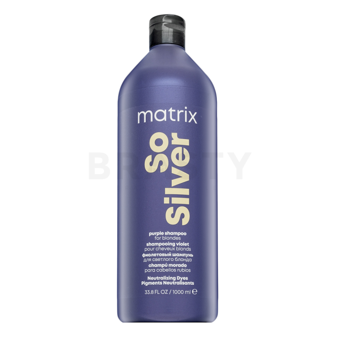 Matrix Total Results Color Obsessed So Silver Shampoo Shampoo für platinblondes und graues Haar 1000 ml