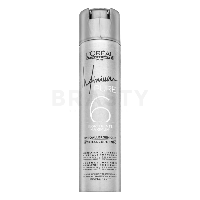 L´Oréal Professionnel Infinium Pure Soft Hairspray лак за коса за слаба фиксация 300 ml