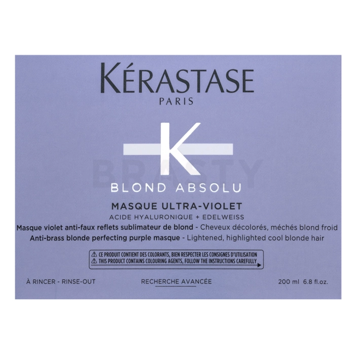 Kérastase Blond Absolu Masque Ultra-Violet Mascarilla neutralizante Para cabello rubio platino y gris 200 ml