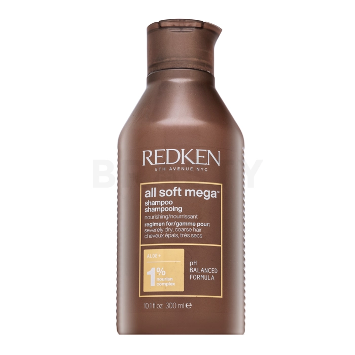 Redken All Soft Mega Shampoo gladilni šampon za goste in neurejene lase 300 ml