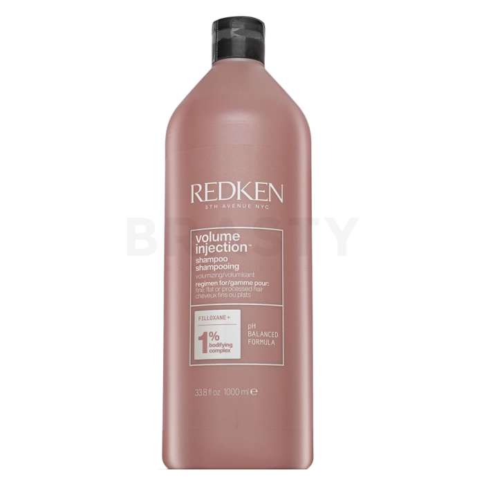 Redken Volume Injection Shampoo posilující šampon pro jemné vlasy bez objemu 1000 ml