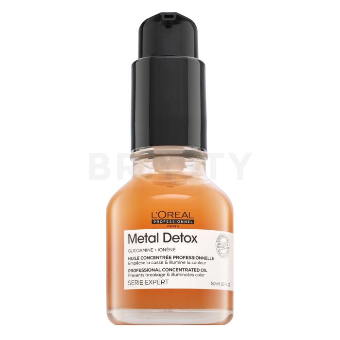 L´Oréal Professionnel Série Expert Metal Detox Professional Concentrated Oil Haaröl für Glanz und Schutz des gefärbten Haars 50 ml